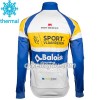 Cykeltrøje Langærmet + Bib Cykelbukser 2018 Sport Vlaanderen-Baloise N001 Vinter Thermal Fleece